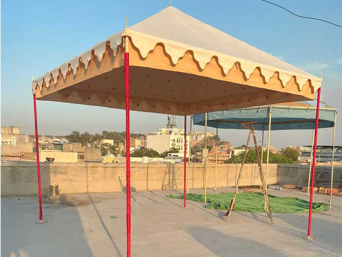 Sand-Colored Pergola