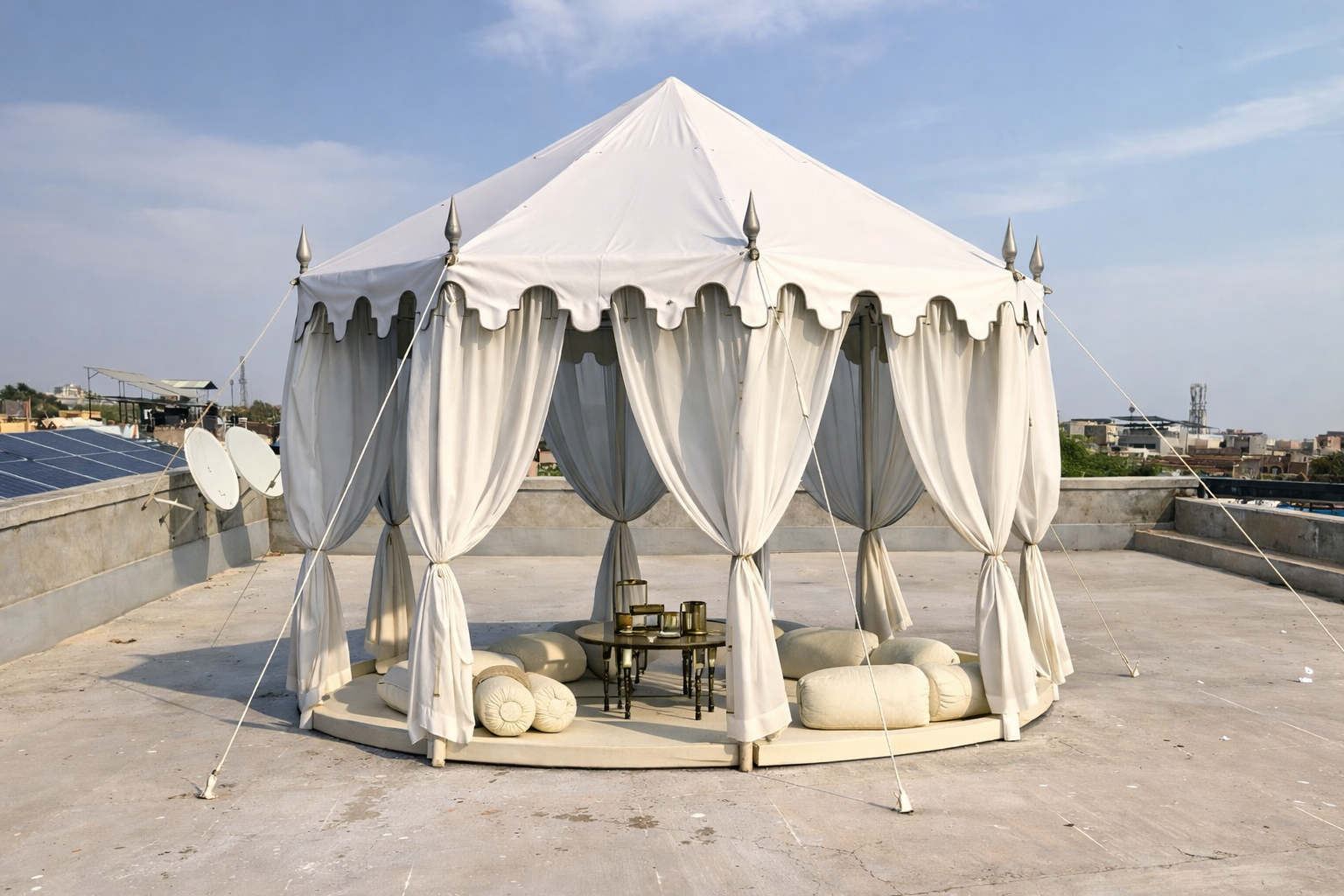 WHITE PAVILION TENT