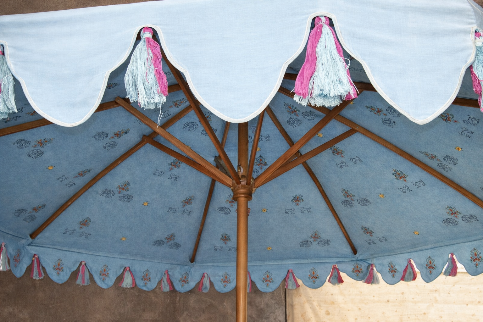 2.4 M SKY BLUE ANIMAL PRINT