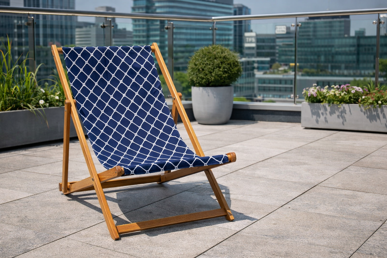 Royal Blue Deck Chair